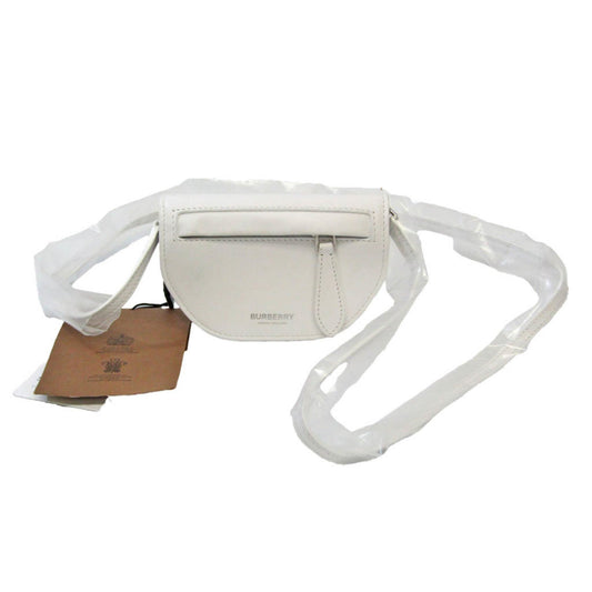Burberry White Leather Olympia