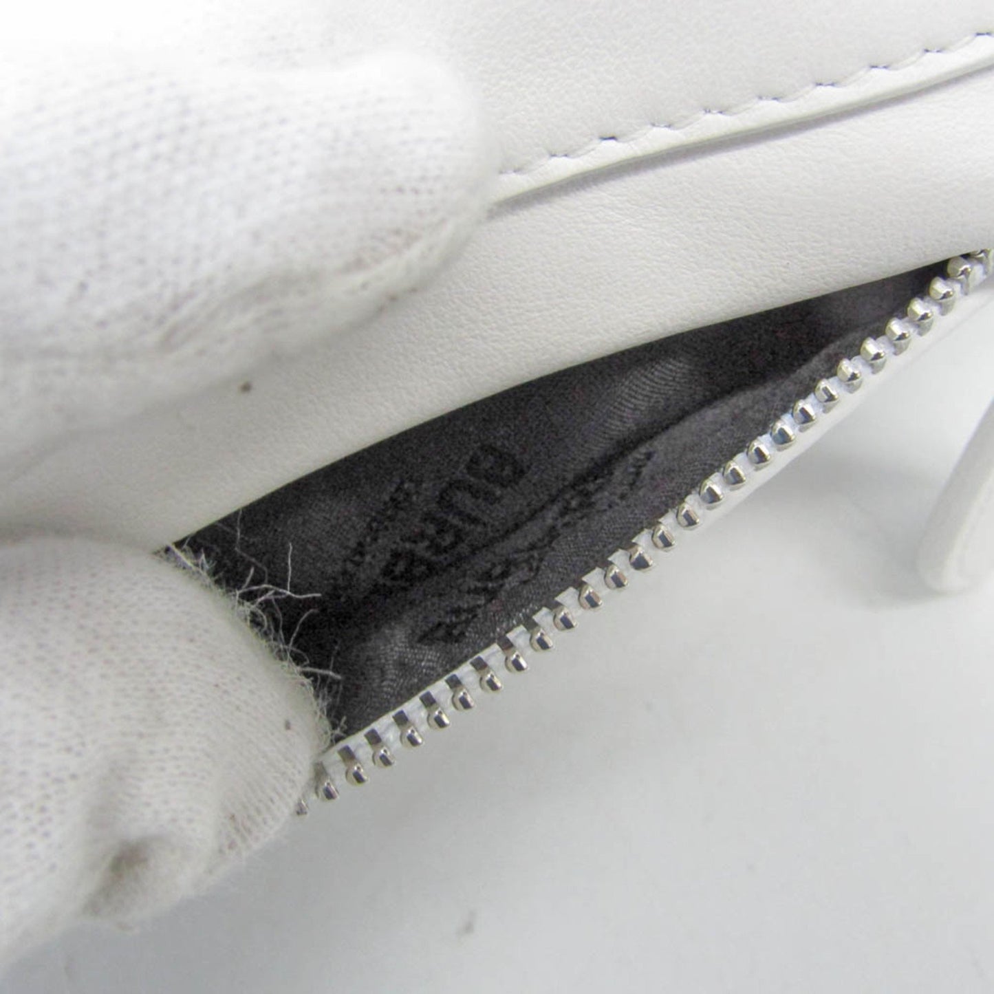 Burberry White Leather Olympia
