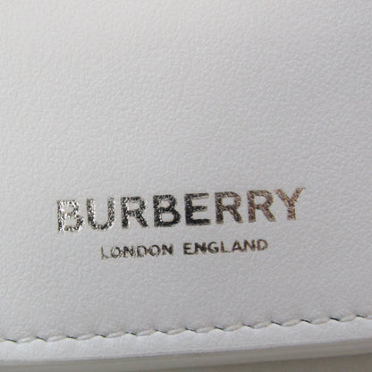Burberry White Leather Olympia
