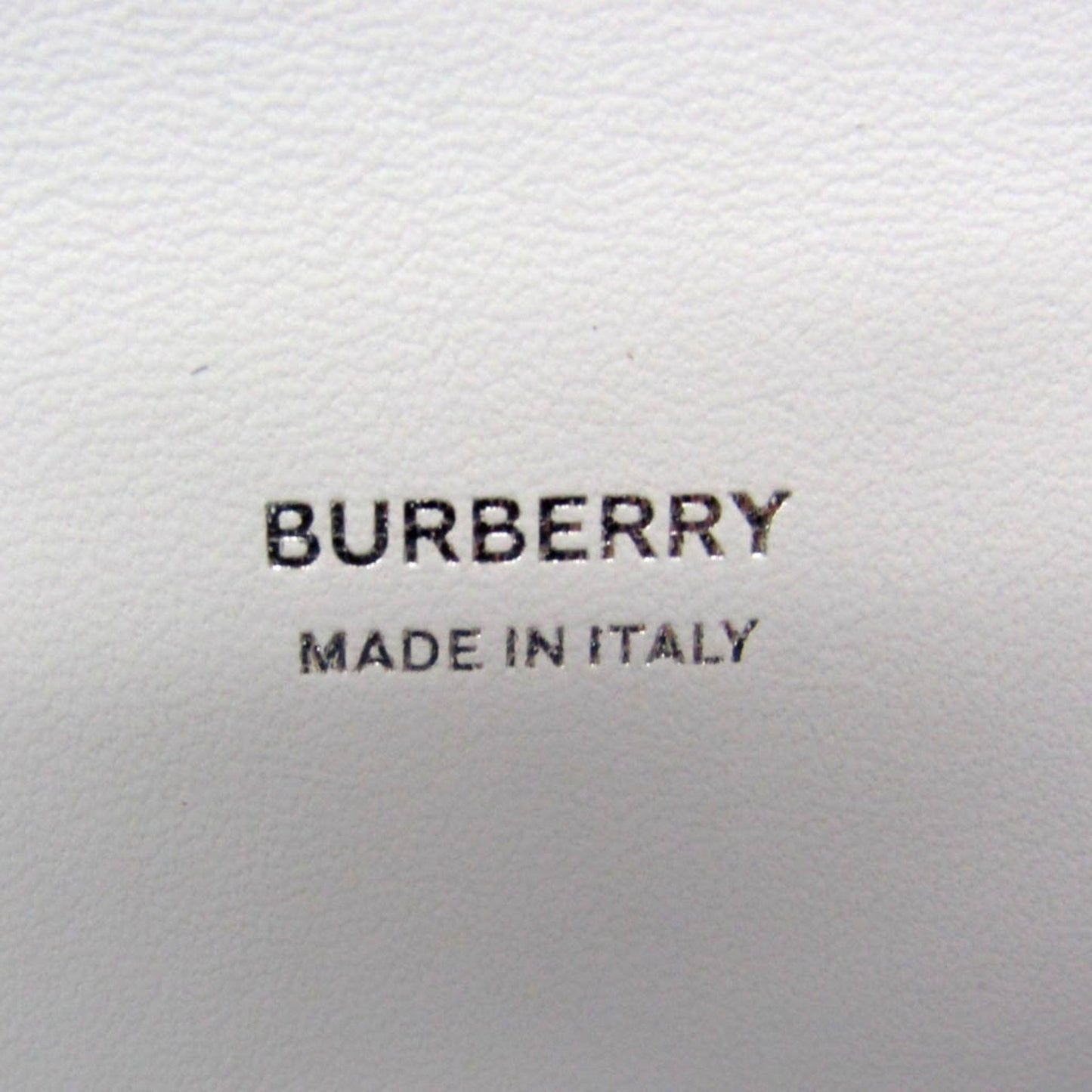 Burberry White Leather Olympia