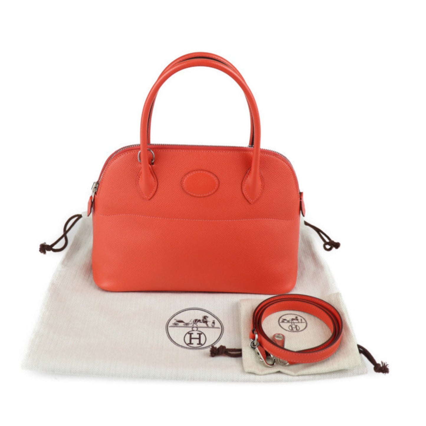 Hermès Orange Leather Bolide
