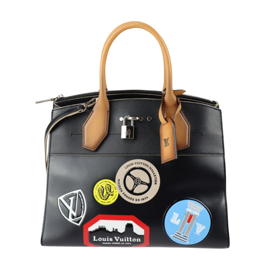 Louis Vuitton Black Leather Steamer