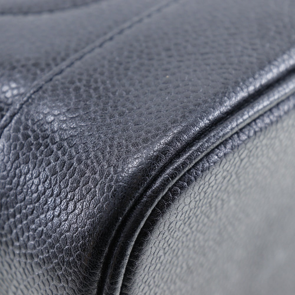 Chanel Black Leather Vanity