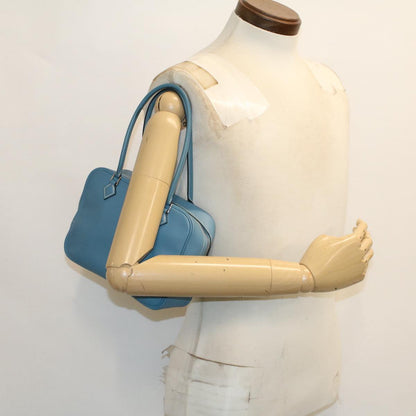Hermès Blue Leather Plume