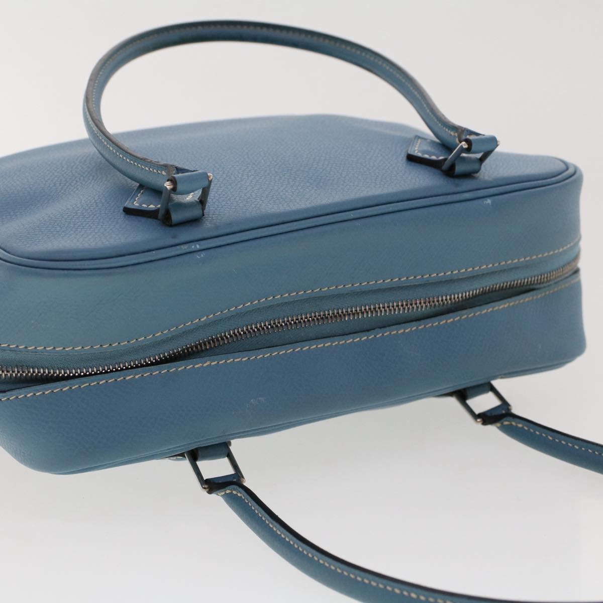 Hermès Blue Leather Plume