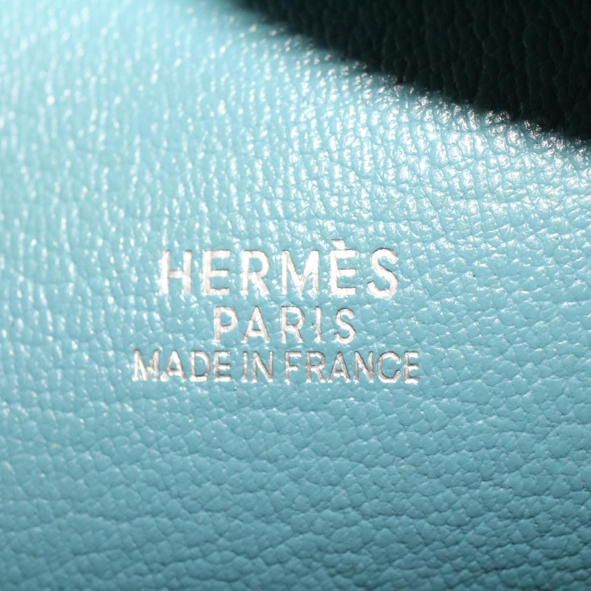 Hermès Blue Leather Plume
