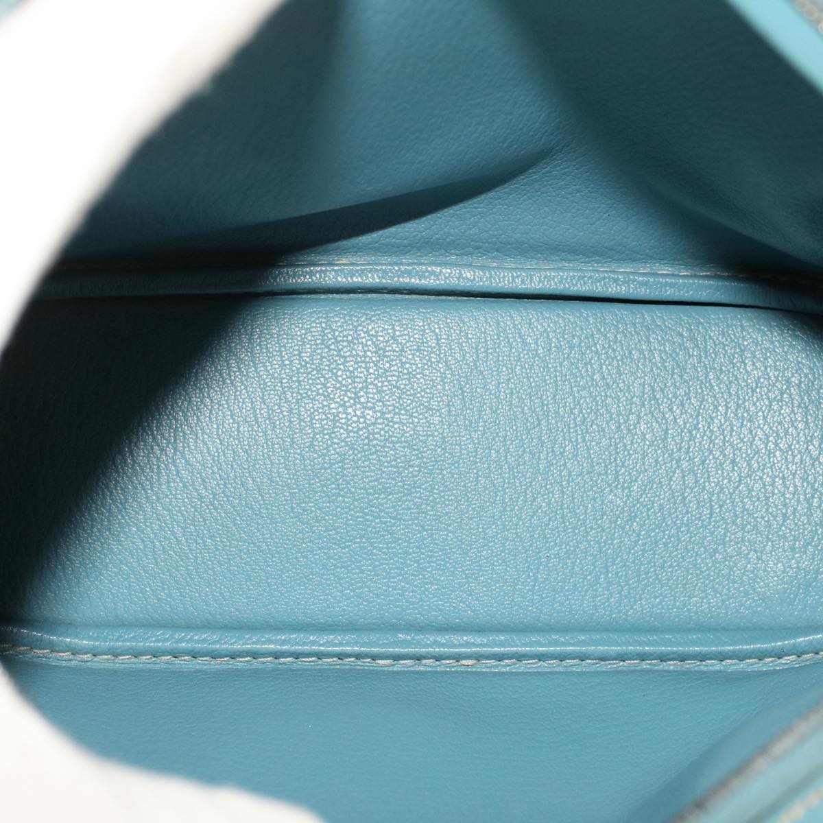 Hermès Blue Leather Plume