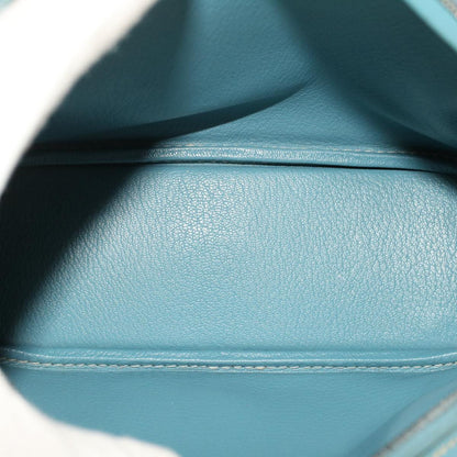 Hermès Blue Leather Plume