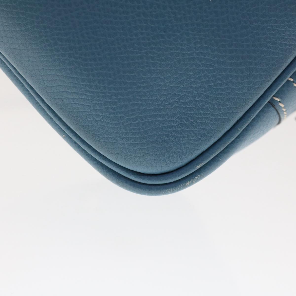 Hermès Blue Leather Plume