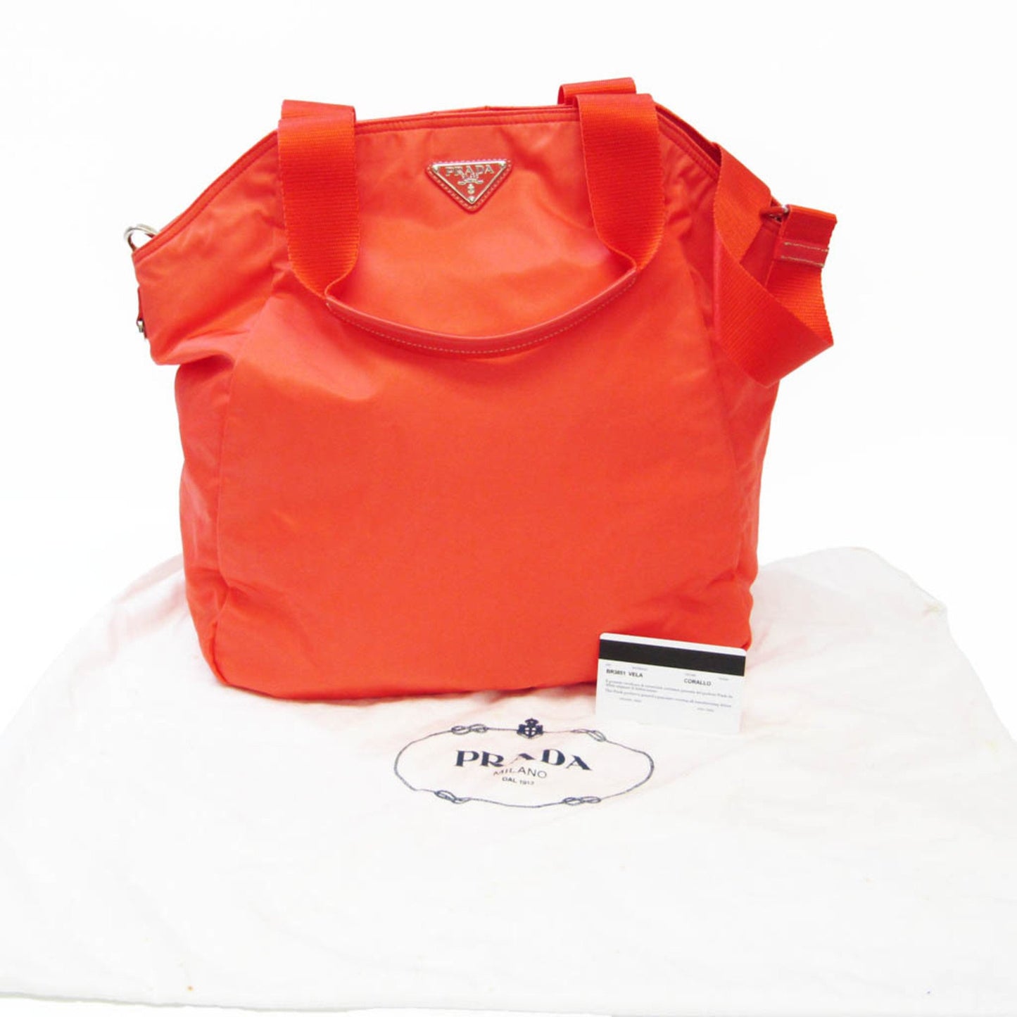Prada Orange Synthetic Vela