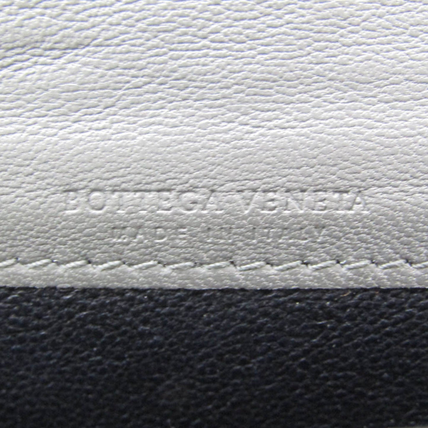 Bottega Veneta Gray Leather Intrecciato