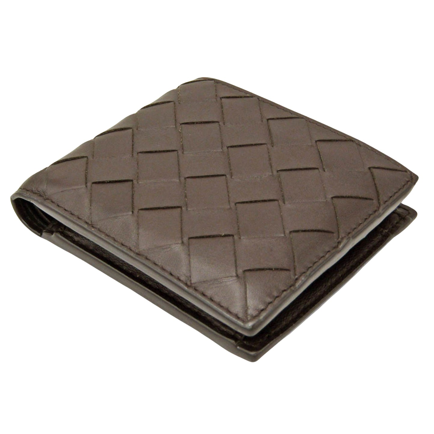Bottega Veneta Brown Leather Intrecciato
