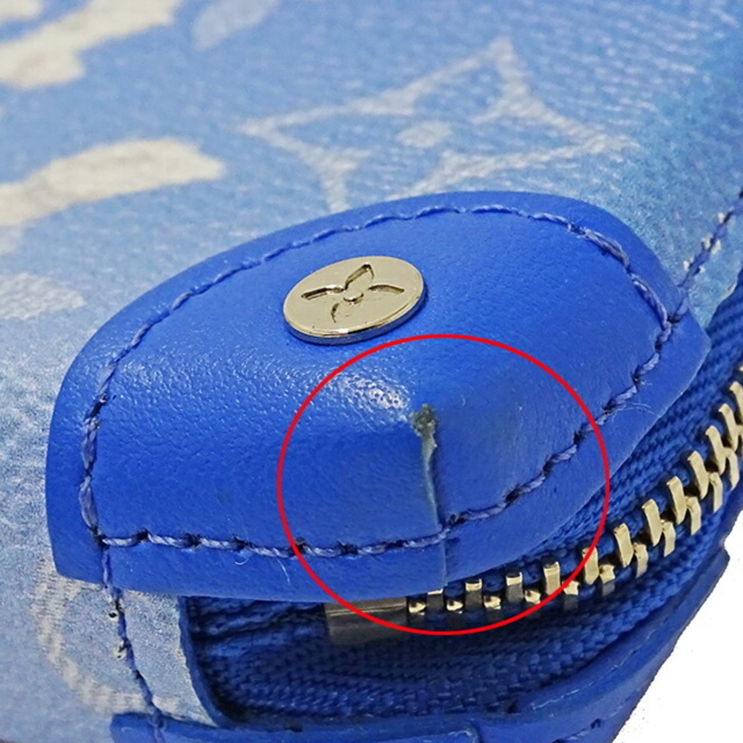 Louis Vuitton Blue Canvas Portefeuille