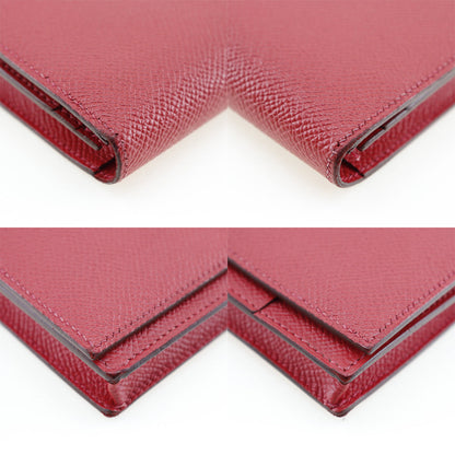 Hermès Red Leather Béarn