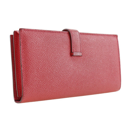 Hermès Red Leather Béarn