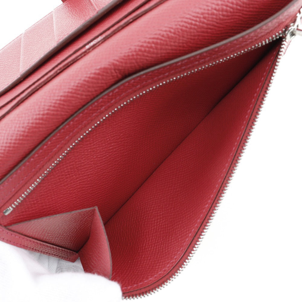 Hermès Red Leather Béarn