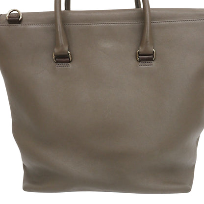 Salvatore Ferragamo Gray Leather Tote