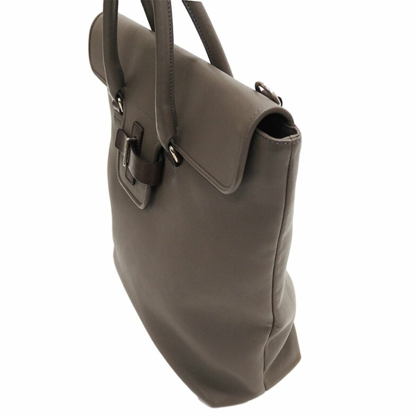 Salvatore Ferragamo Gray Leather Tote