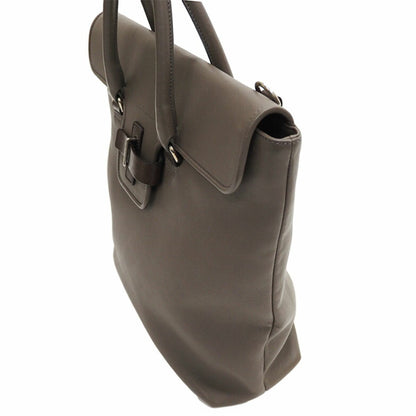 Salvatore Ferragamo Gray Leather Tote