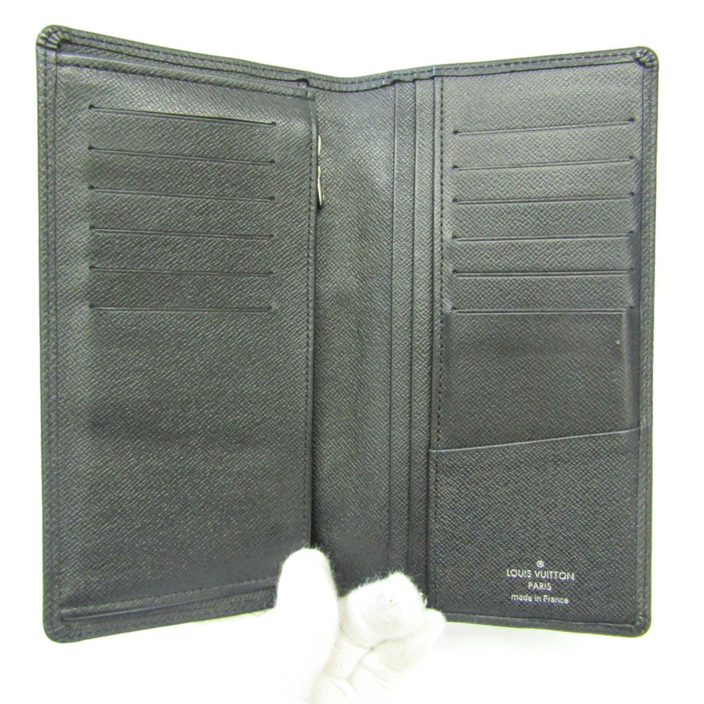 Louis Vuitton Black Leather Brazza