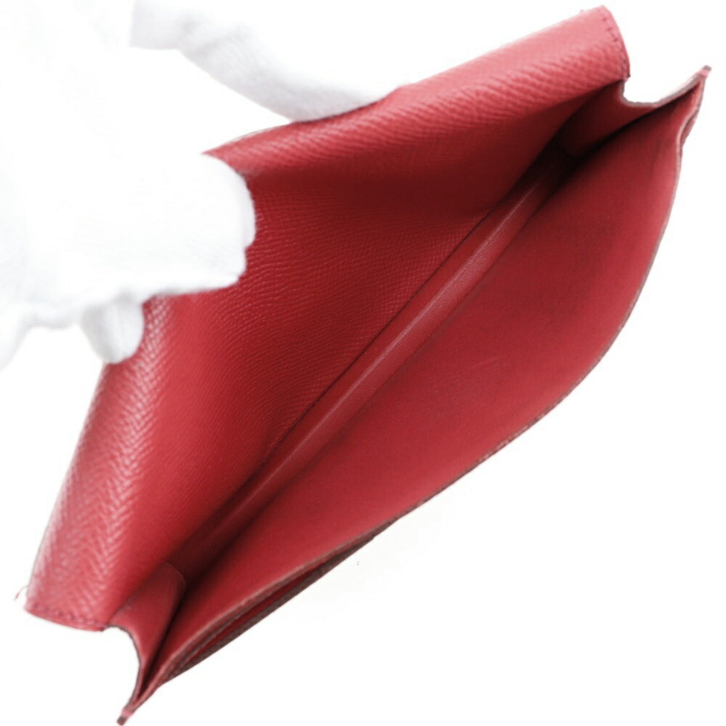 Hermès Red Leather Béarn