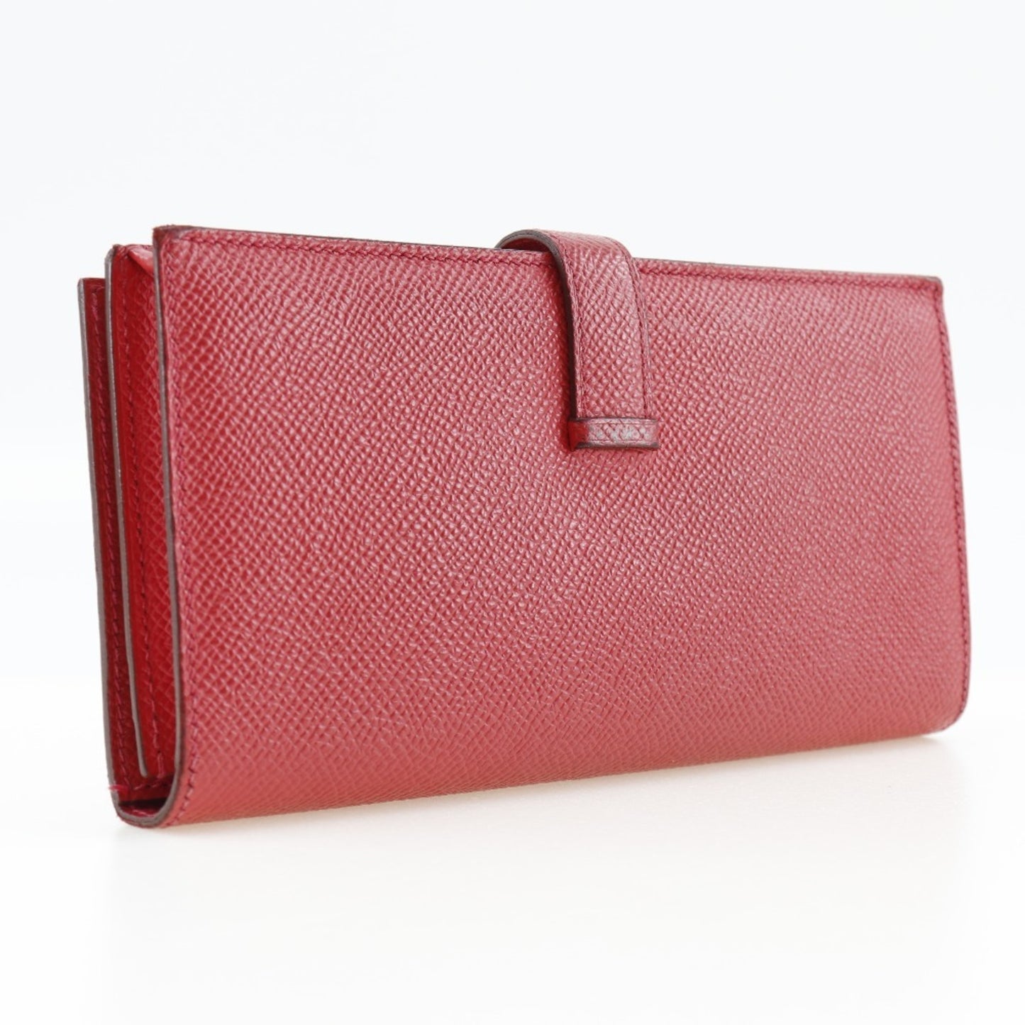 Hermès Red Leather Béarn