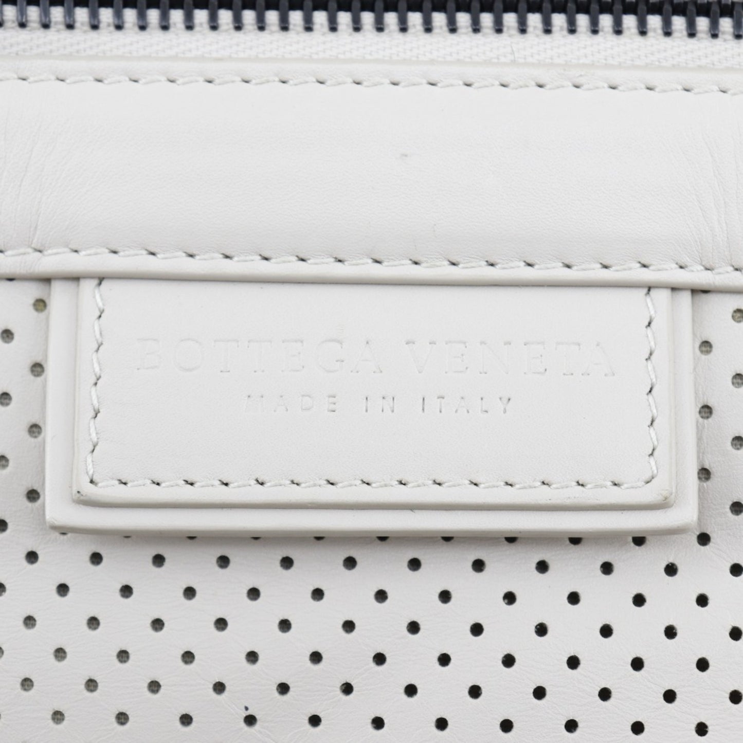 Bottega Veneta White Leather Backpack