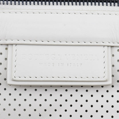 Bottega Veneta White Leather Backpack