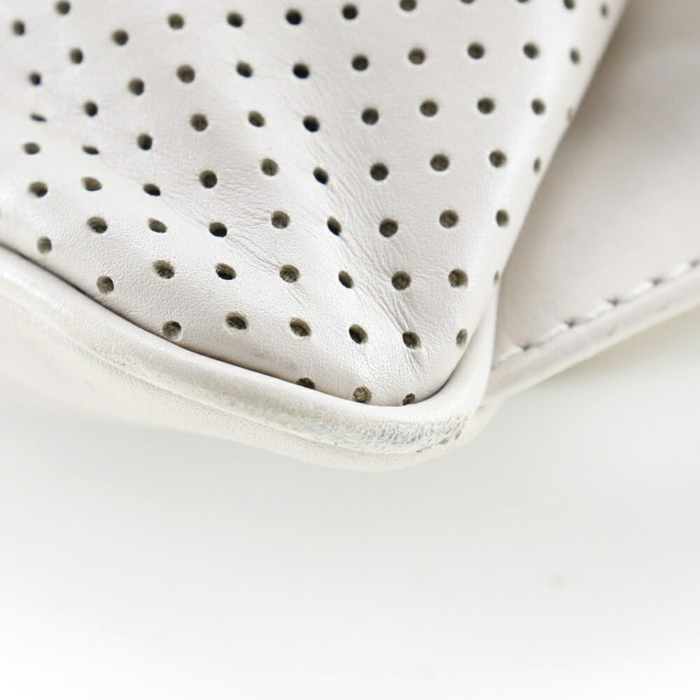 Bottega Veneta White Leather Backpack
