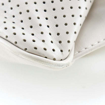 Bottega Veneta White Leather Backpack