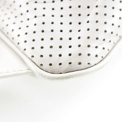 Bottega Veneta White Leather Backpack