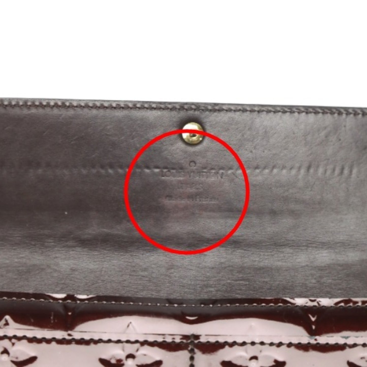 Louis Vuitton Red Patent Leather Portefeuille Sarah