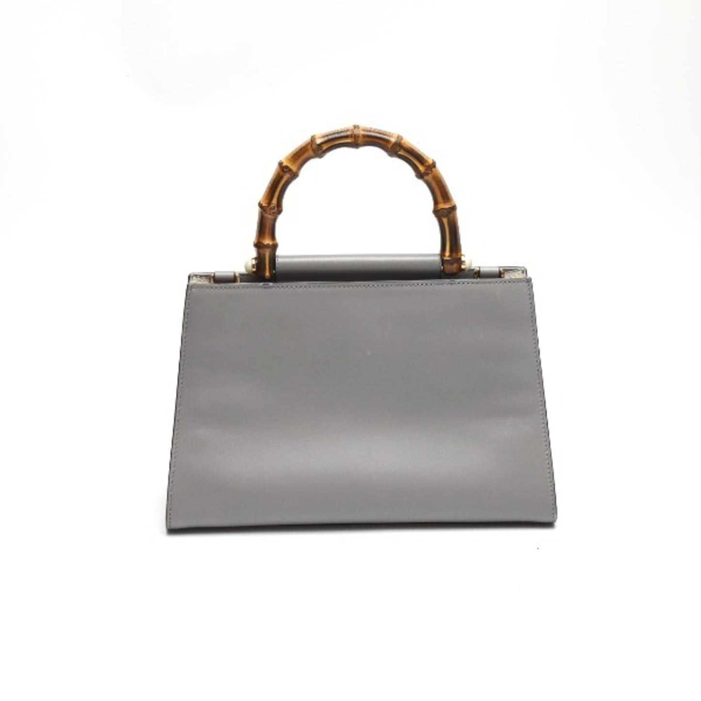 Gucci Gray Leather Bamboo