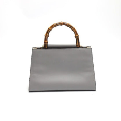 Gucci Gray Leather Bamboo
