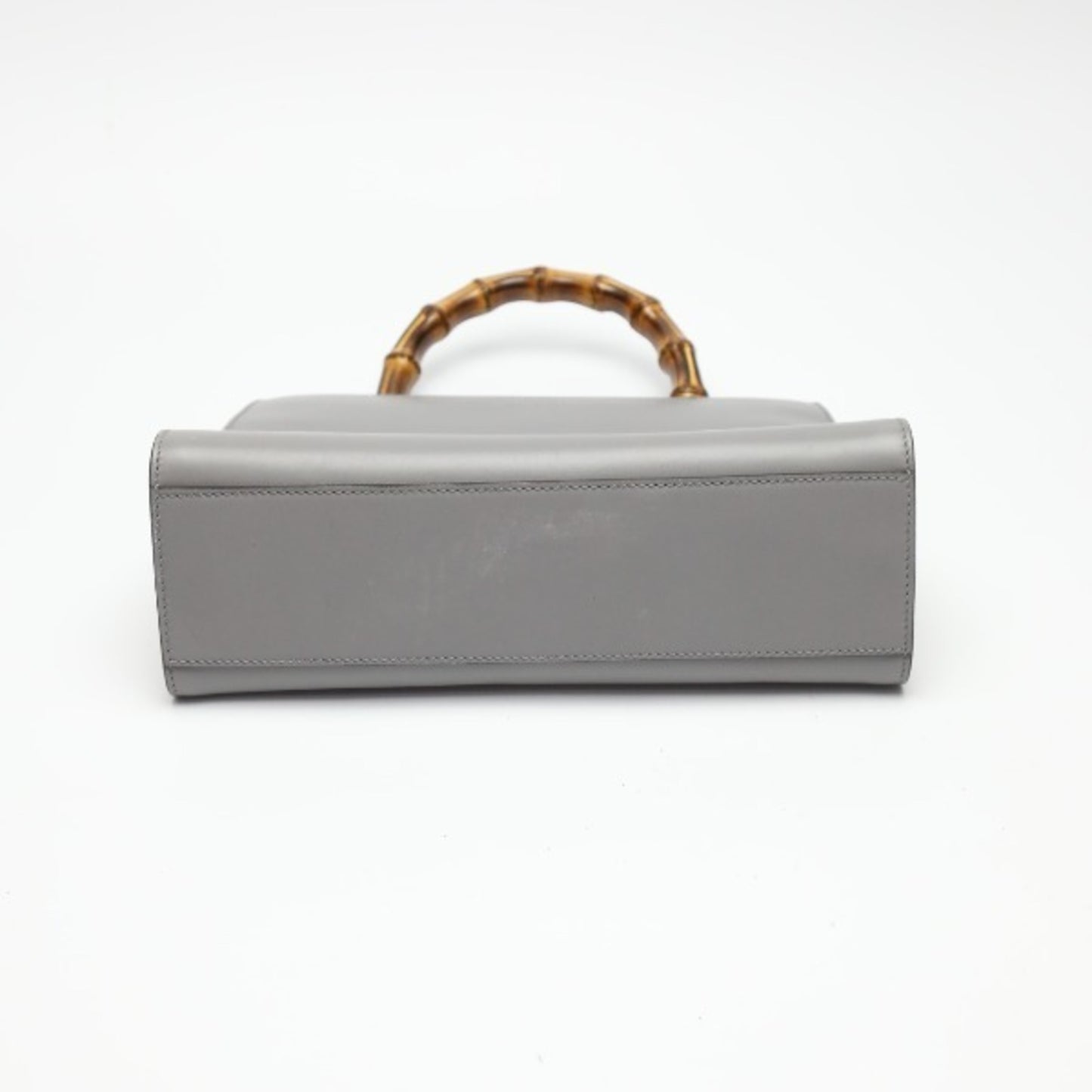Gucci Gray Leather Bamboo