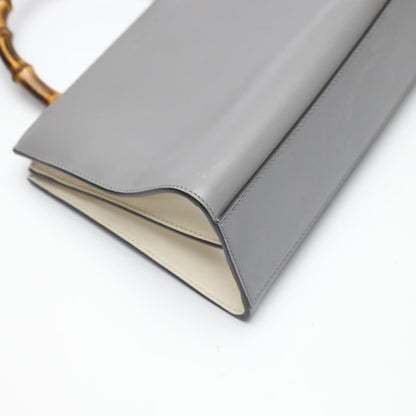 Gucci Gray Leather Bamboo
