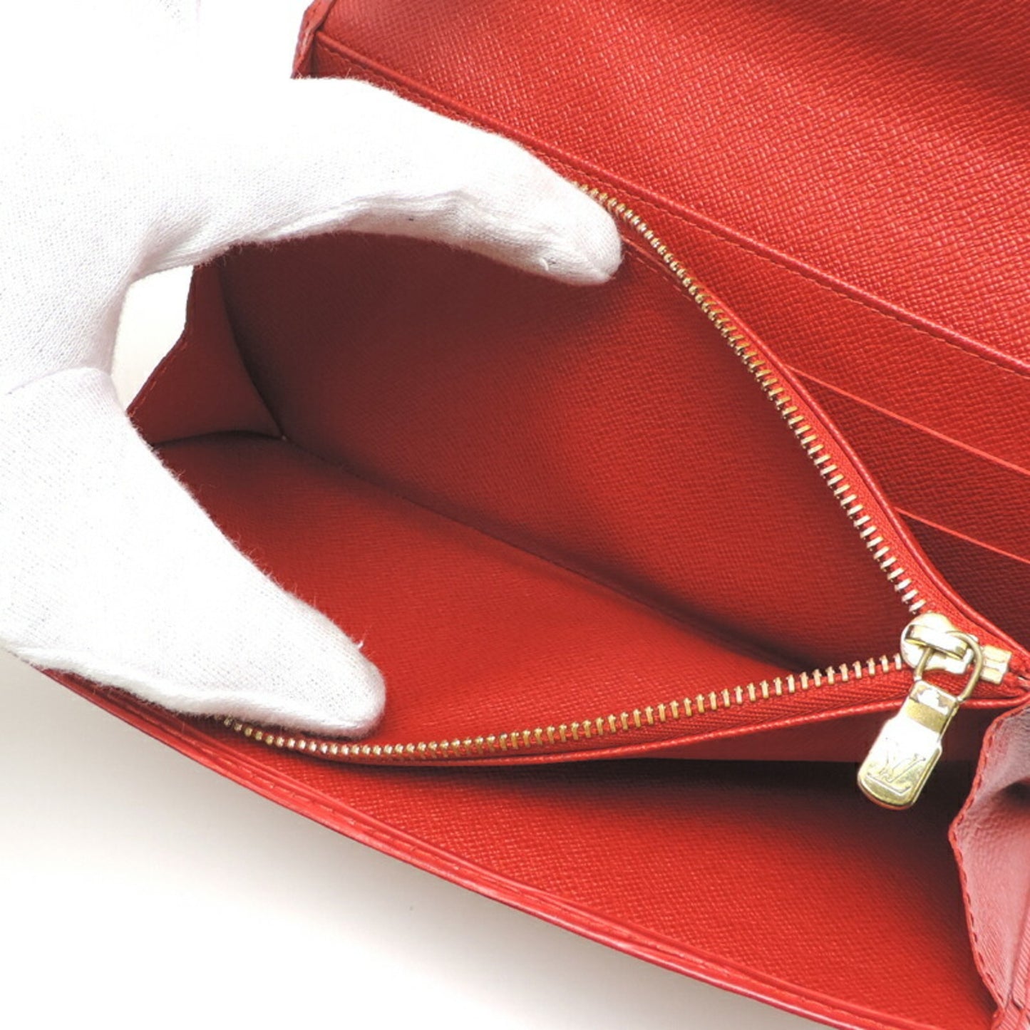 Louis Vuitton Red Leather Sarah