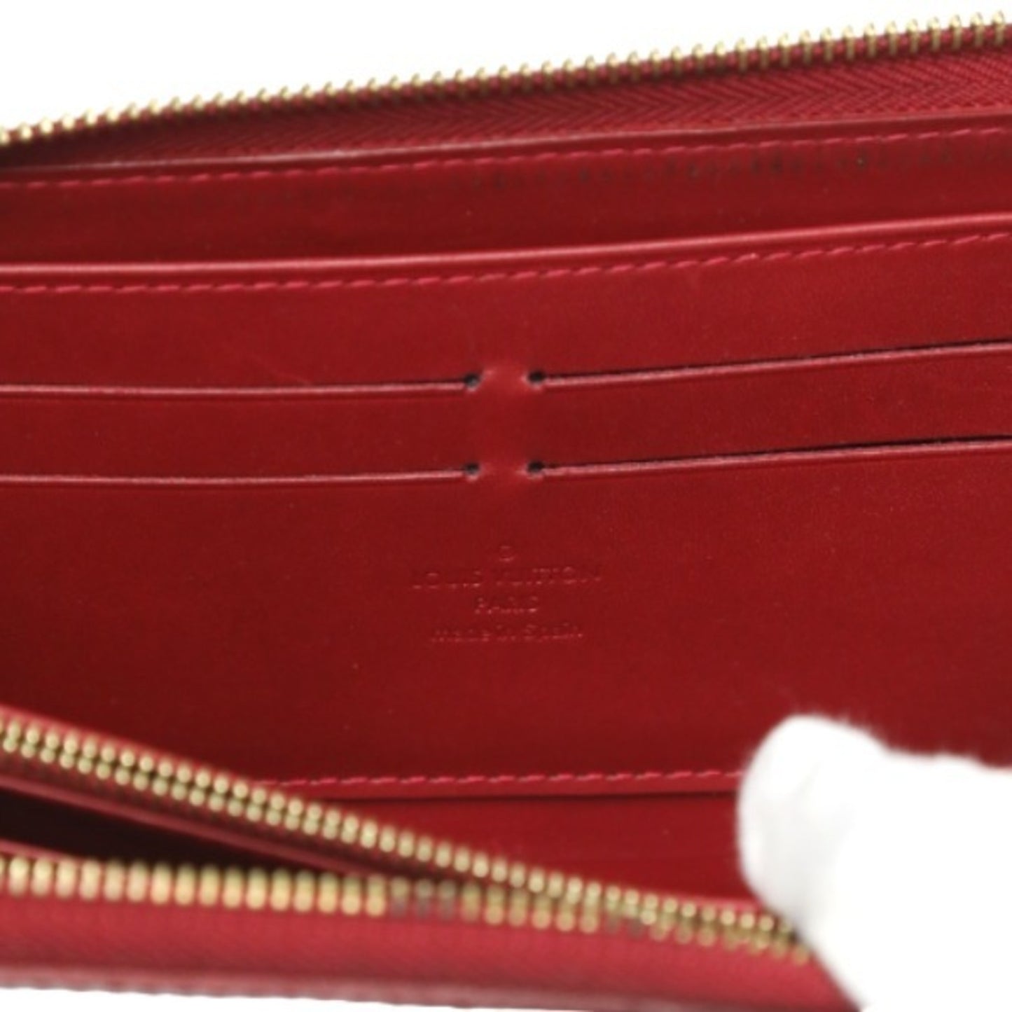 Louis Vuitton Red Patent Leather Zippy