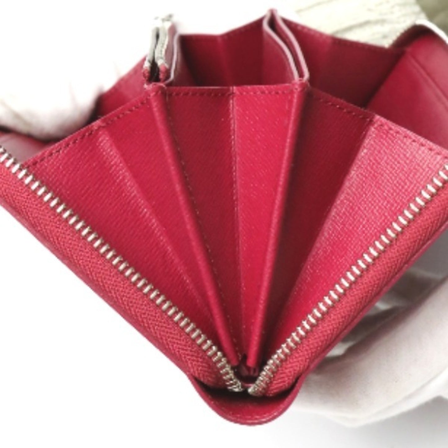 Louis Vuitton Red Leather Portefeuille Zippy