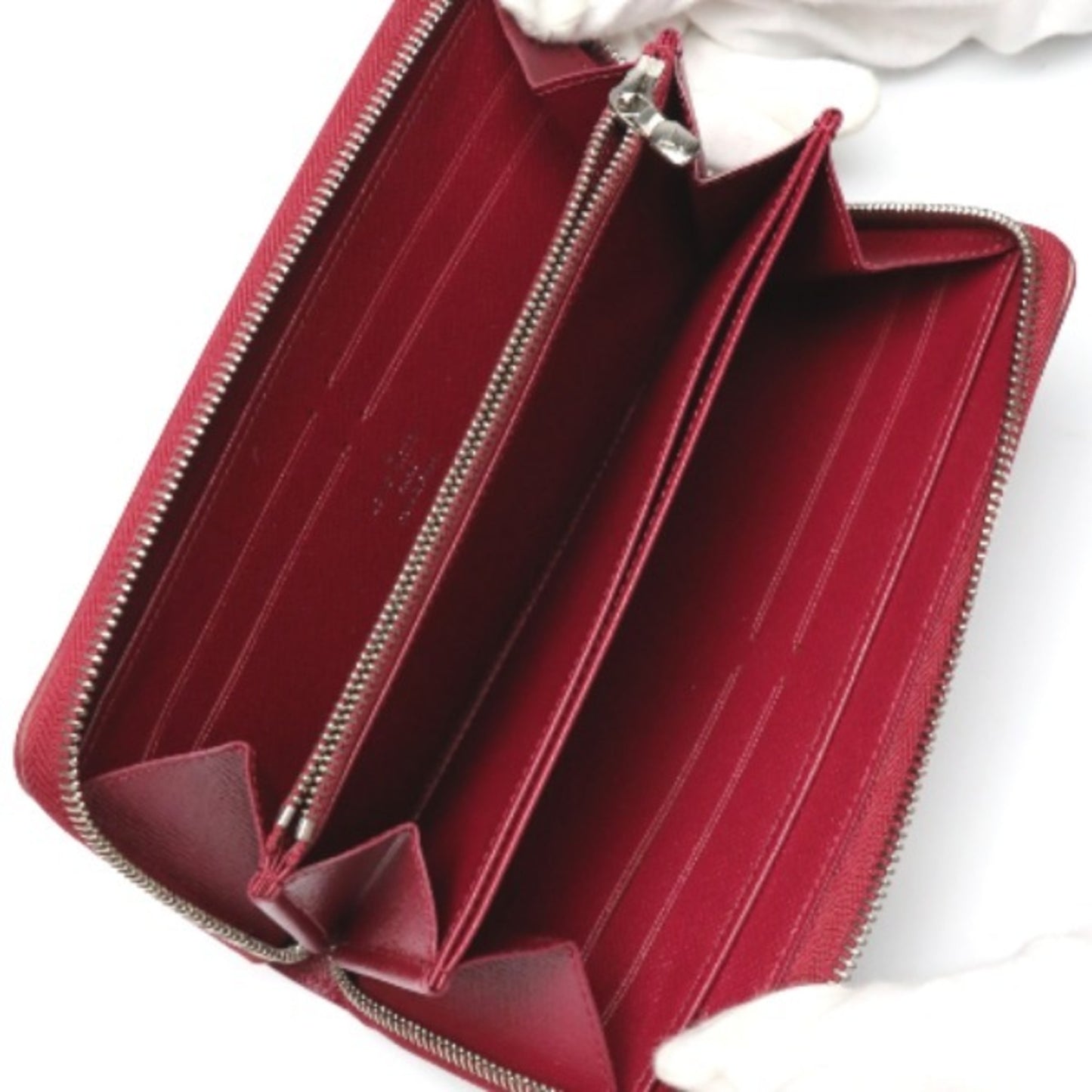 Louis Vuitton Red Leather Portefeuille Zippy