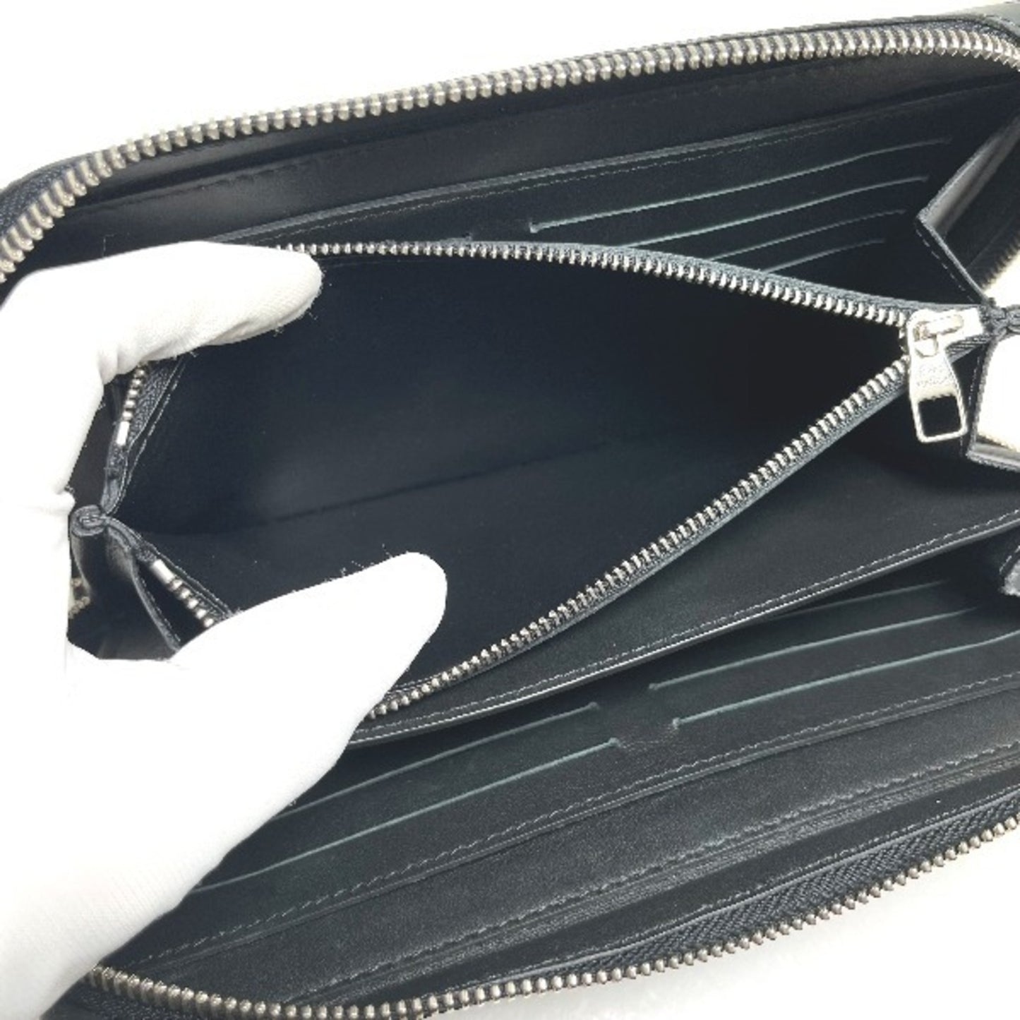 Louis Vuitton Blue Canvas Zippy Xl