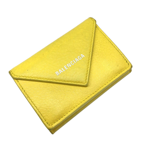 Balenciaga Yellow Leather Papier
