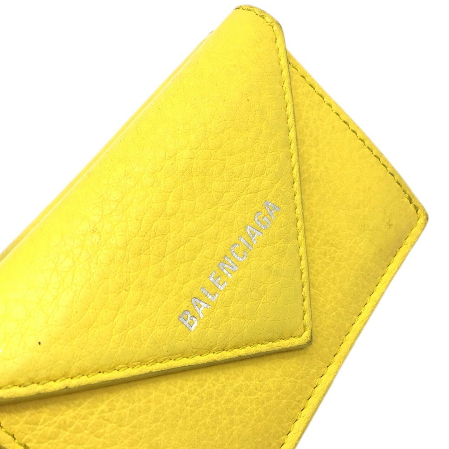 Balenciaga Yellow Leather Papier