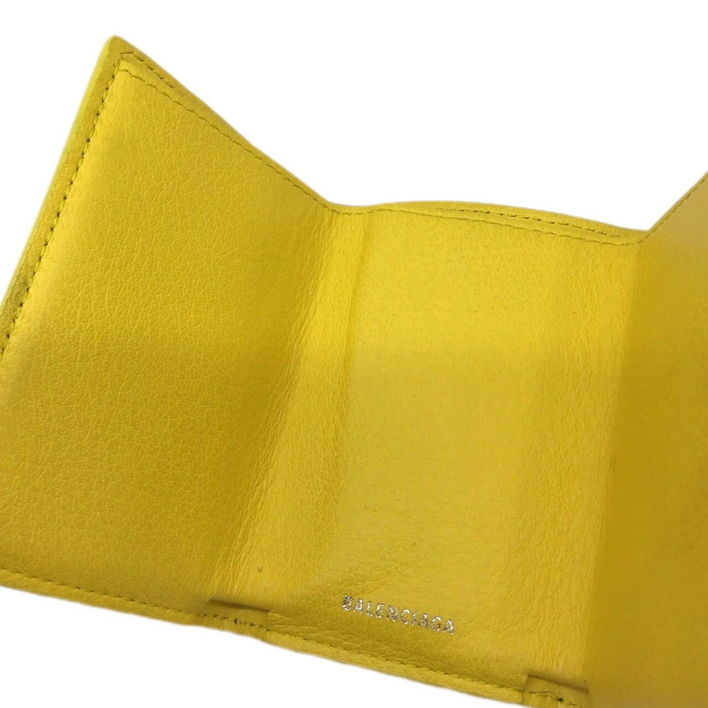 Balenciaga Yellow Leather Papier
