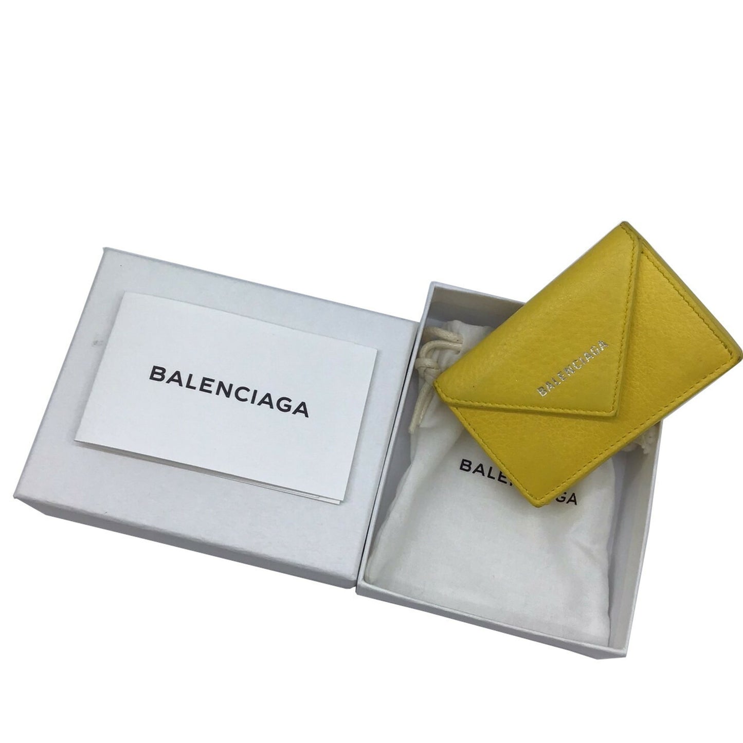Balenciaga Yellow Leather Papier