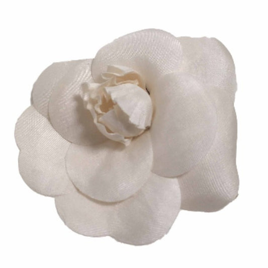 Chanel White Synthetic Camélia