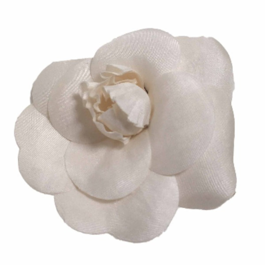 Chanel White Synthetic Camélia