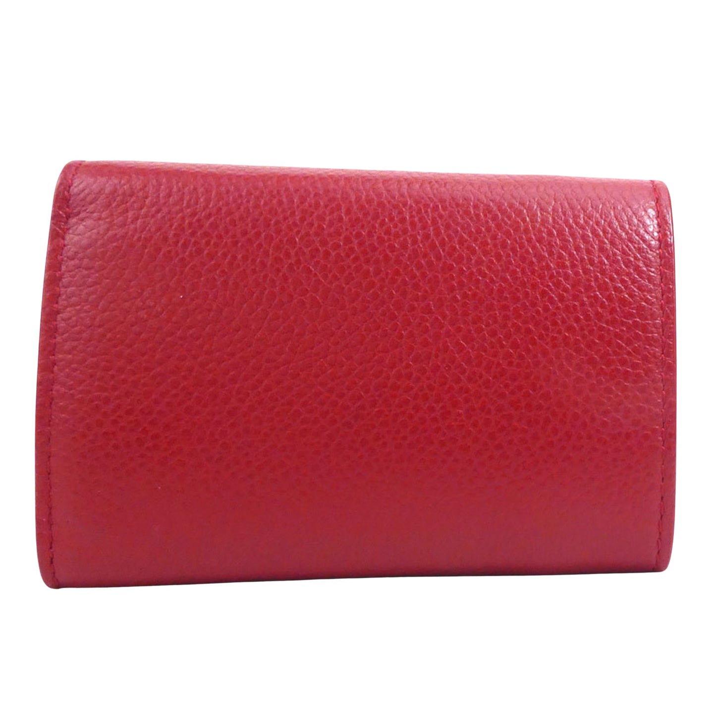 Saint Laurent Red Leather Wallet