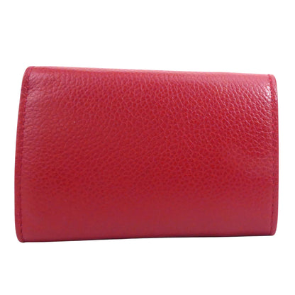 Saint Laurent Red Leather Wallet