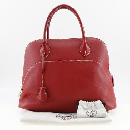 Hermès Red Leather Bolide